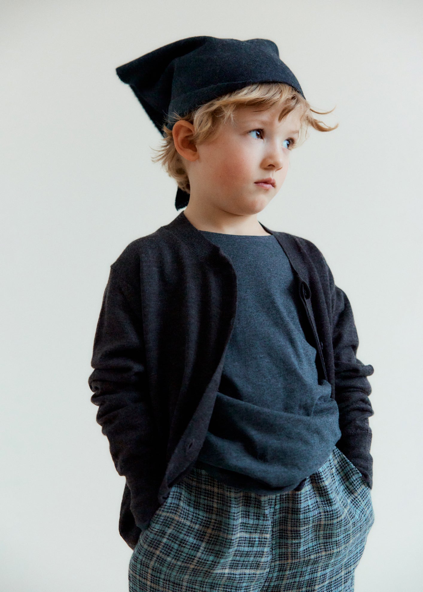 CARLISLE CHILDREN'S COTTON T-SHIRT - CHARCOAL