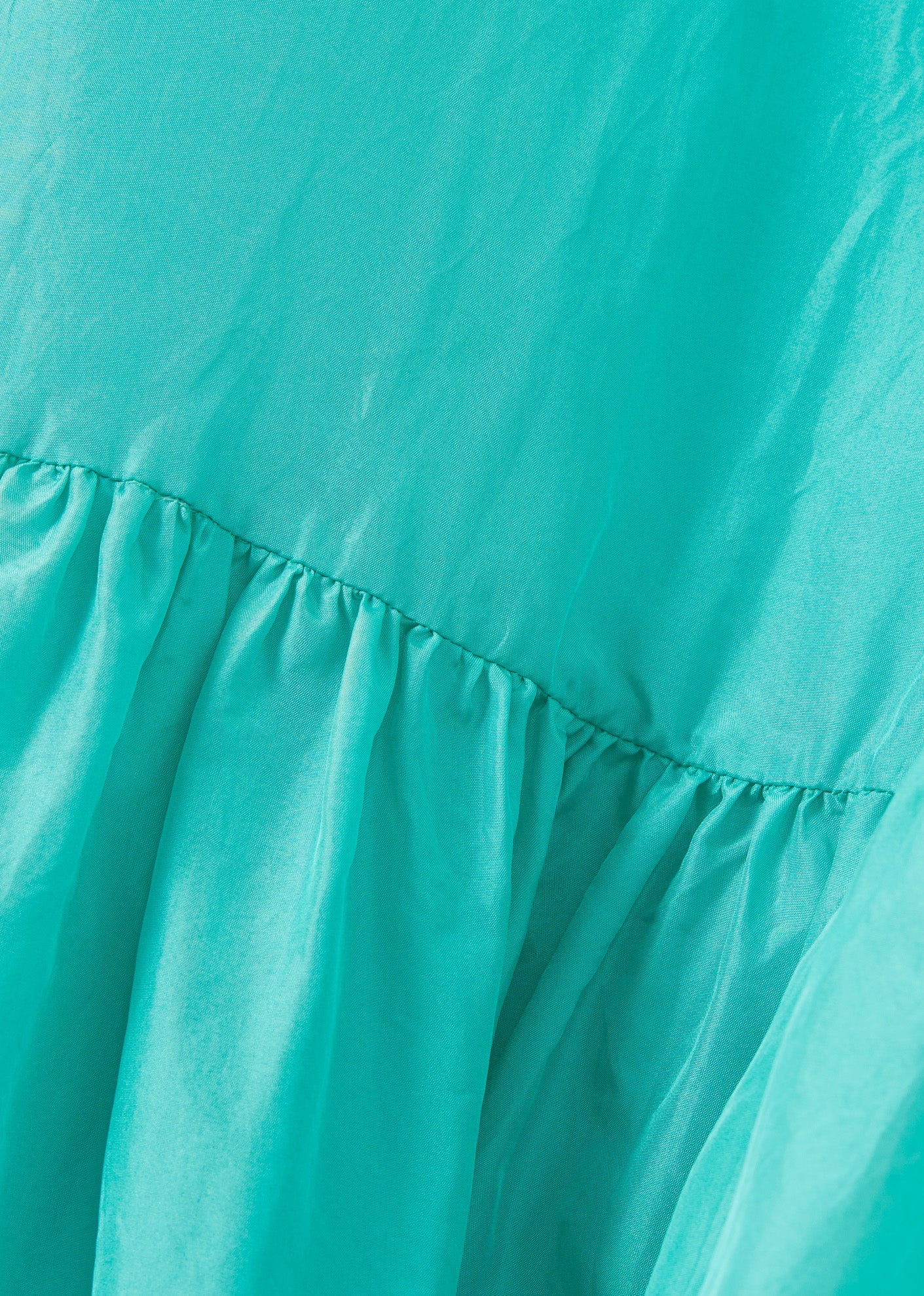 GRAPE GIRL'S SILK SLIP DRESS  - AQUA