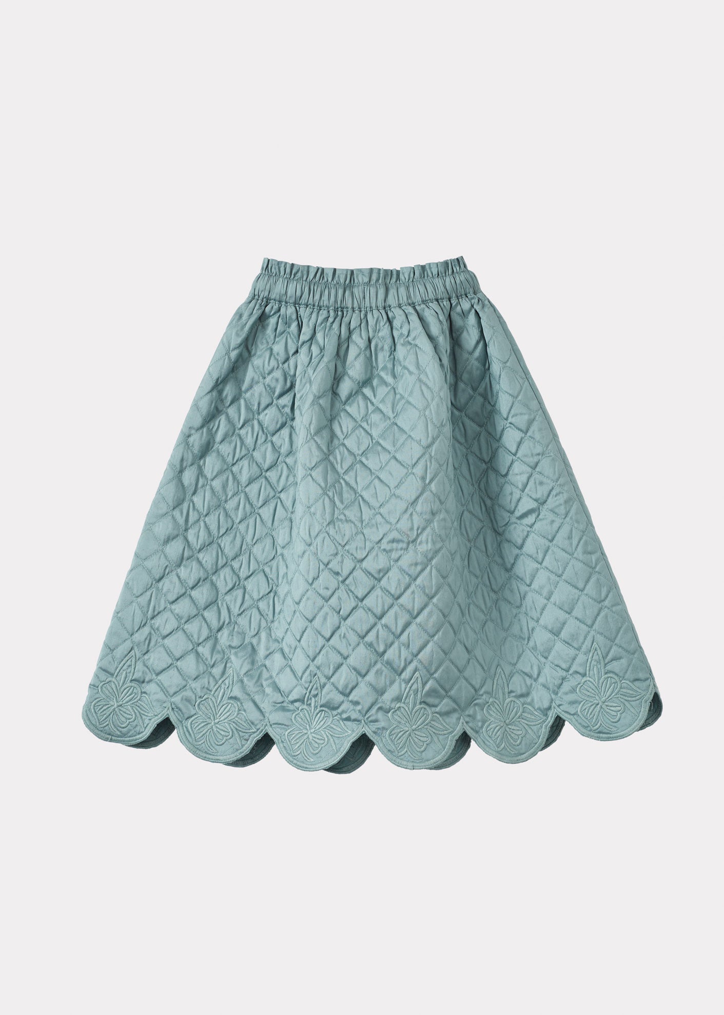 ATHENA GIRL'S SILK SKIRT - AQUA