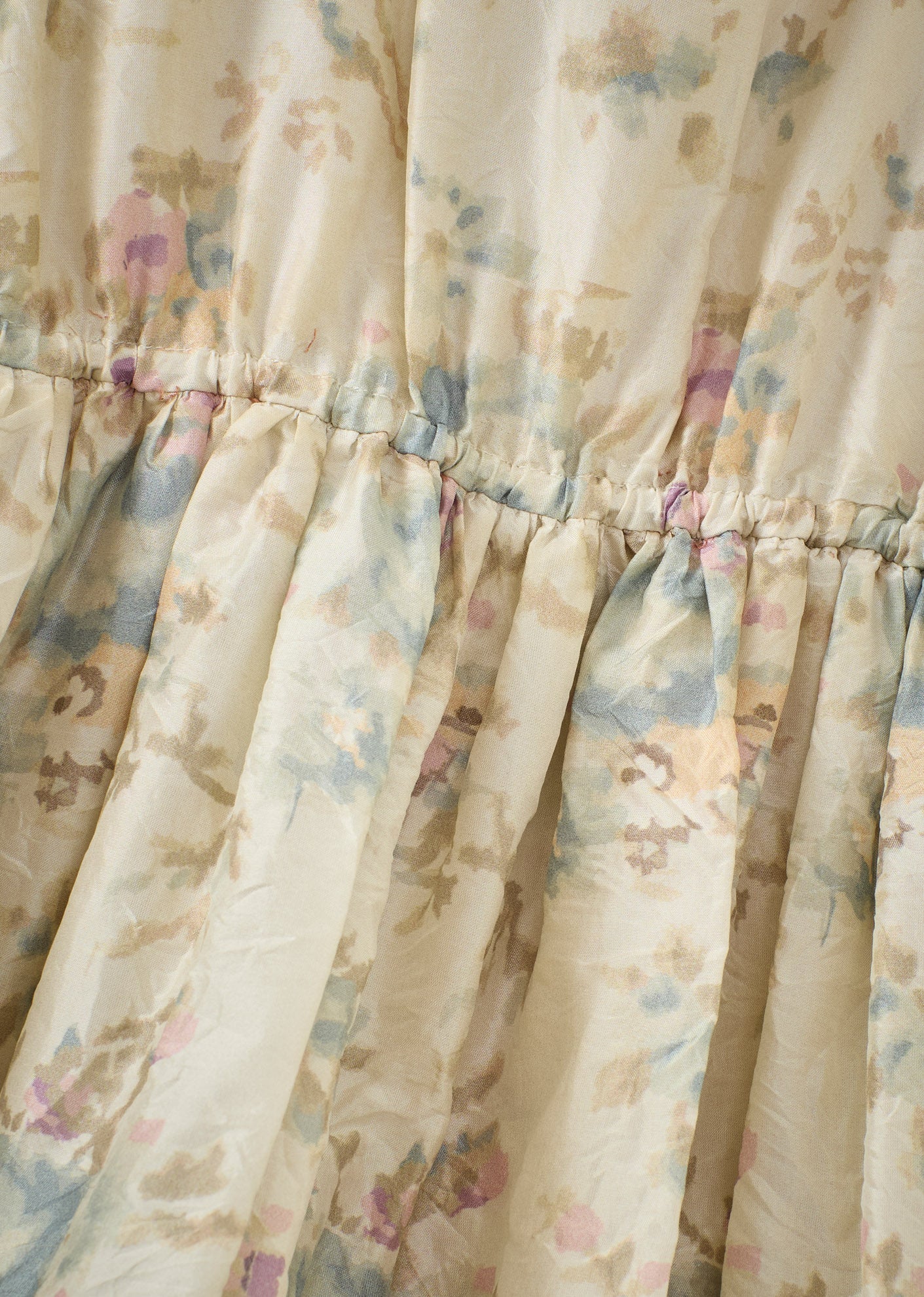 CRESSIDA GIRL'S SILK PLAYSUIT - BLUE ROSE PRINT