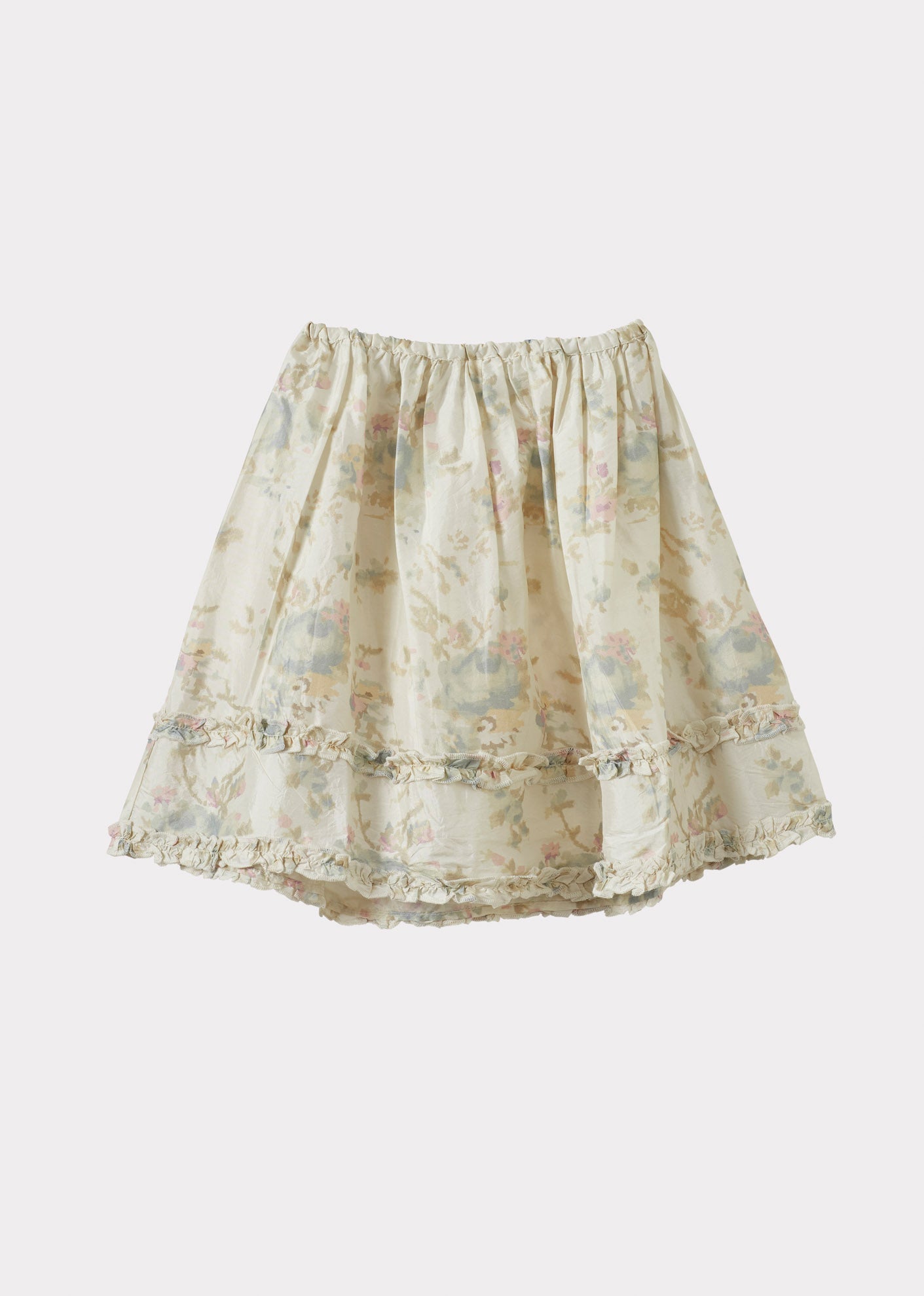 SEAGULL GIRL'S SILK SKIRT - BLUE ROSE