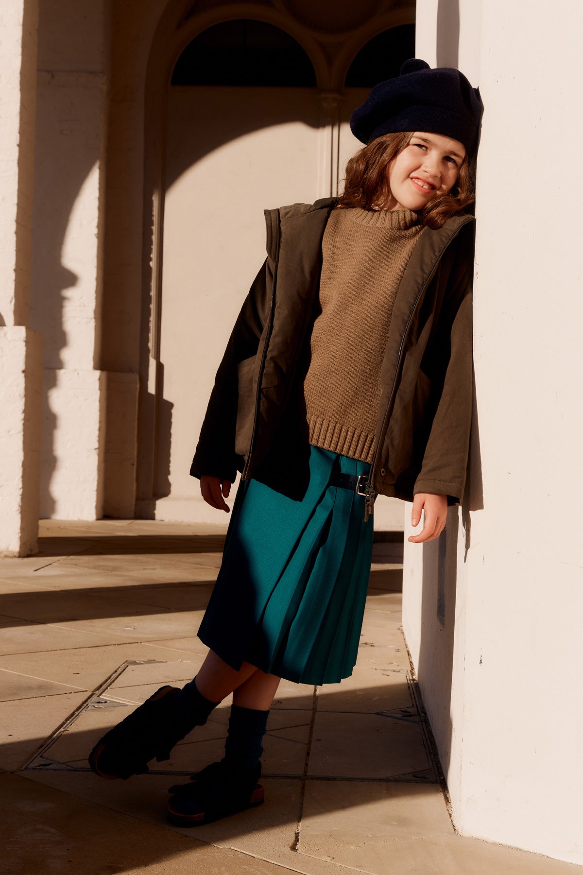 STIRLING CHILDREN'S KILT - TEAL