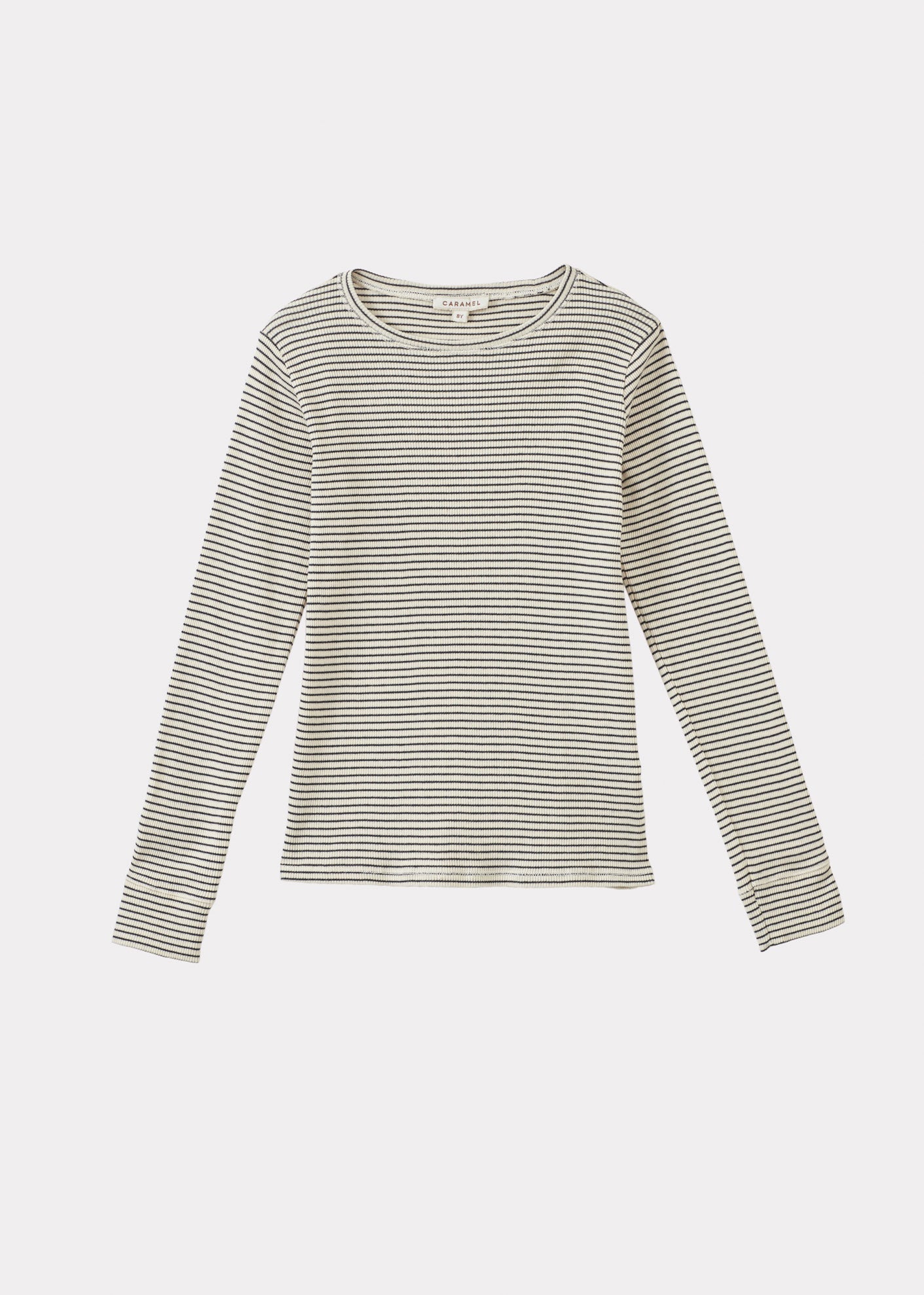 KISHON CHILDREN'S COTTON T-SHIRT - NAVY / CREAM