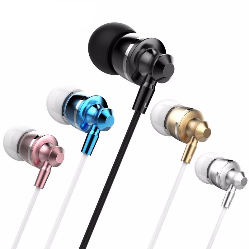Metallic Earbuds with Mic