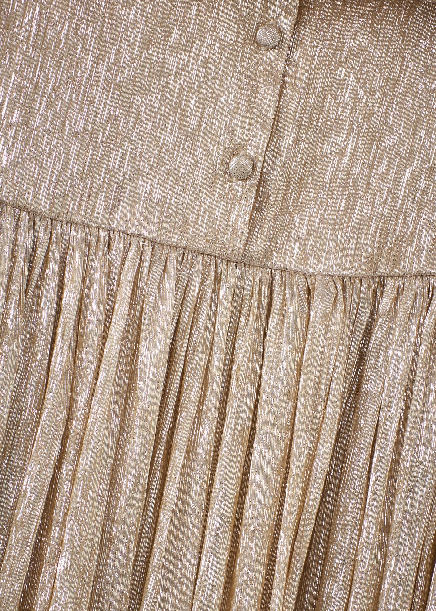 BOLSENA GIRL'S SILK DRESS - CHAMPAGNE