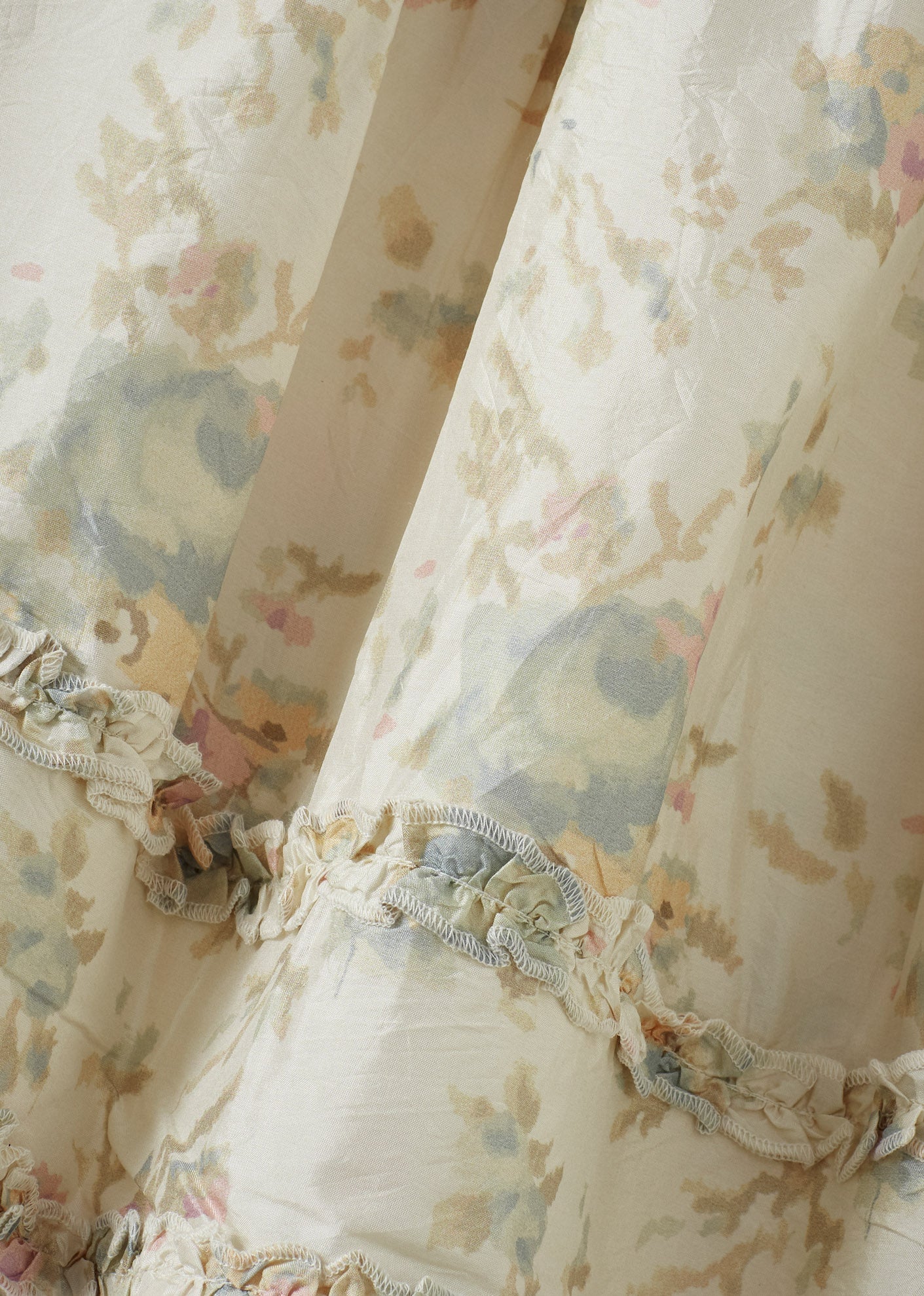 SEAGULL GIRL'S SILK SKIRT - BLUE ROSE