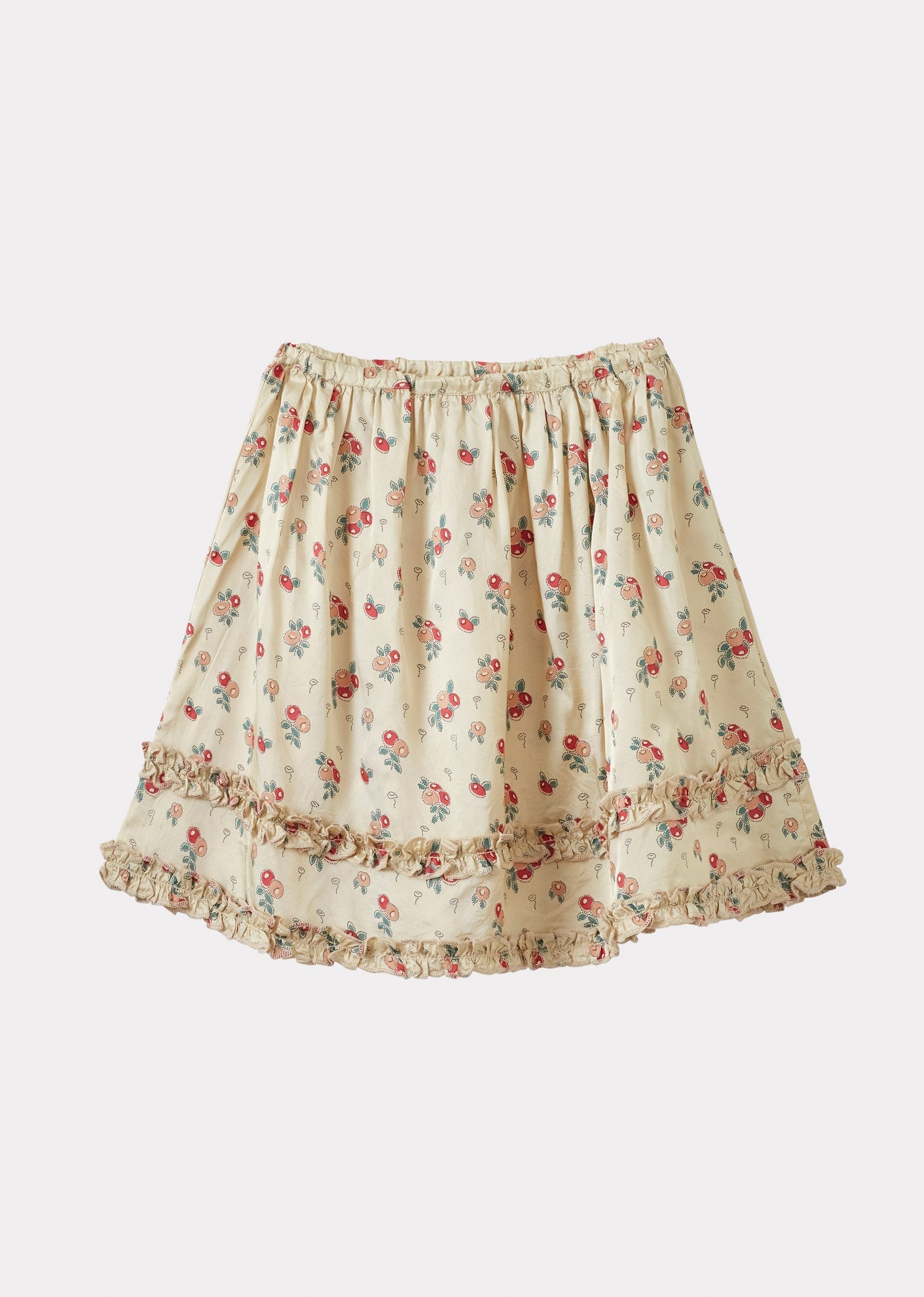 SEAGULL GIRL'S SKIRT - FLORAL CREAM / PINK