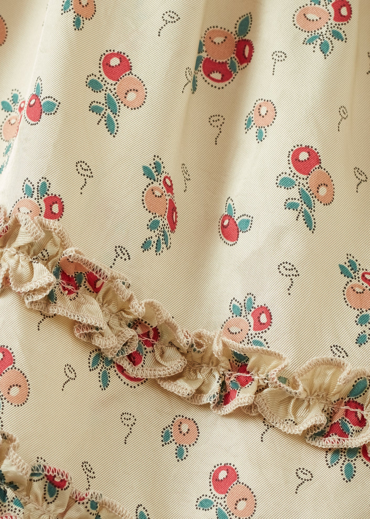 SEAGULL GIRL'S SKIRT - FLORAL CREAM / PINK