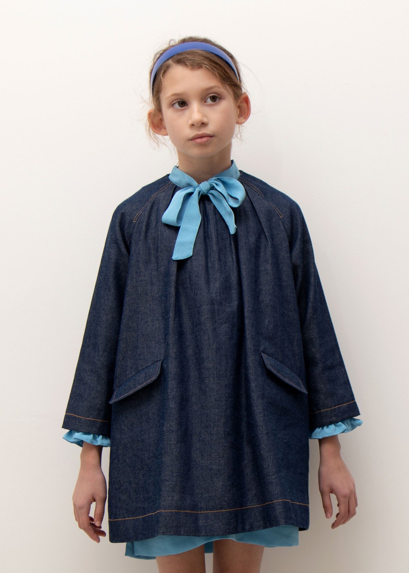 BELFORD GIRL'S DRESS - TURQUOISE