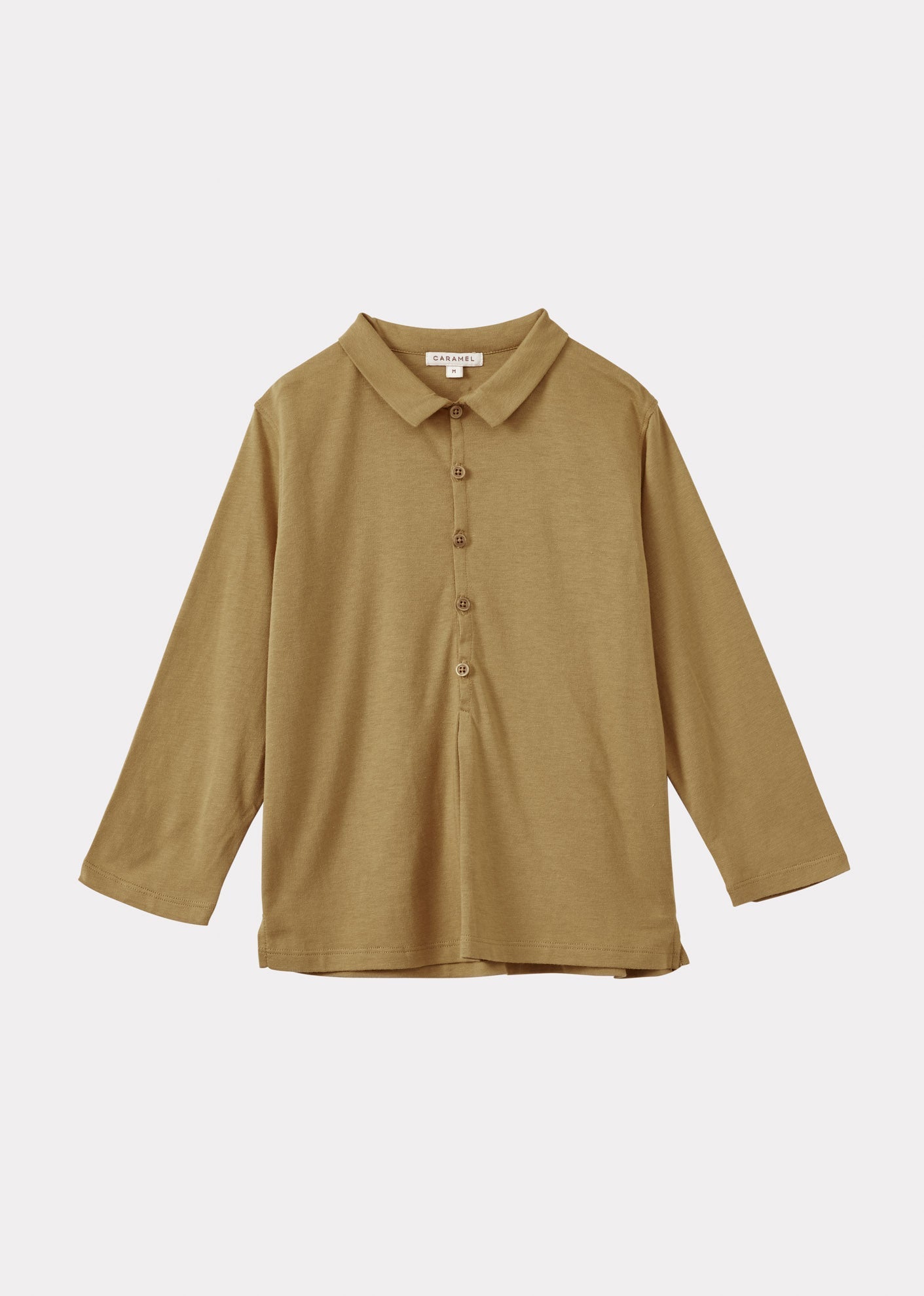 LOCHLAN CHILDREN'S COTTON POLO - KHAKI