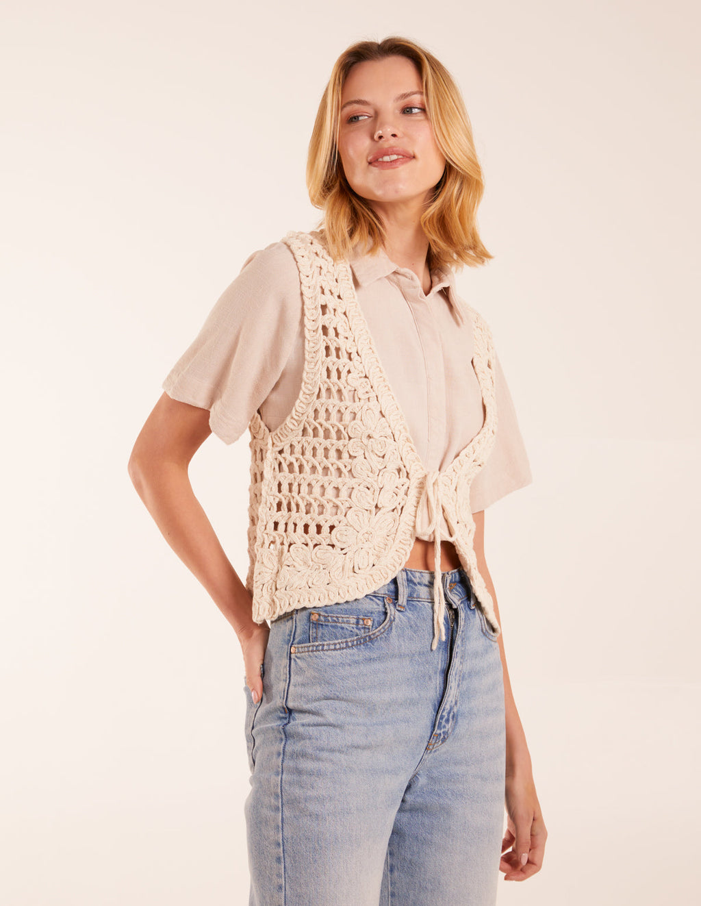 Crochet Sleeveless Cardigan