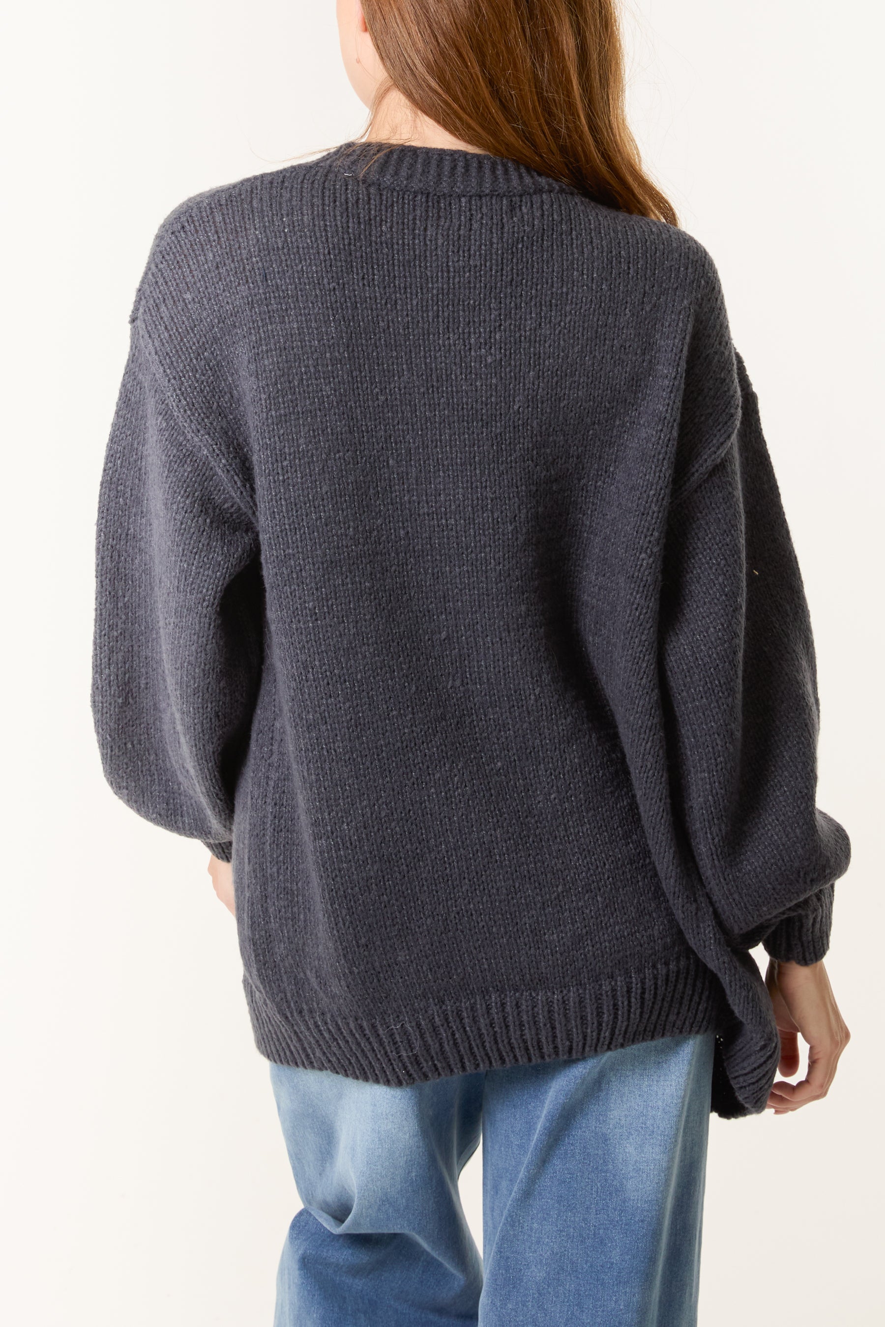 Daisy Large Flower Cardigan