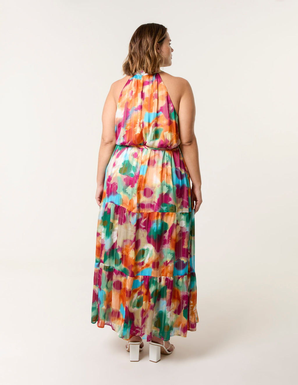 Curve Halterneck Midi Dress