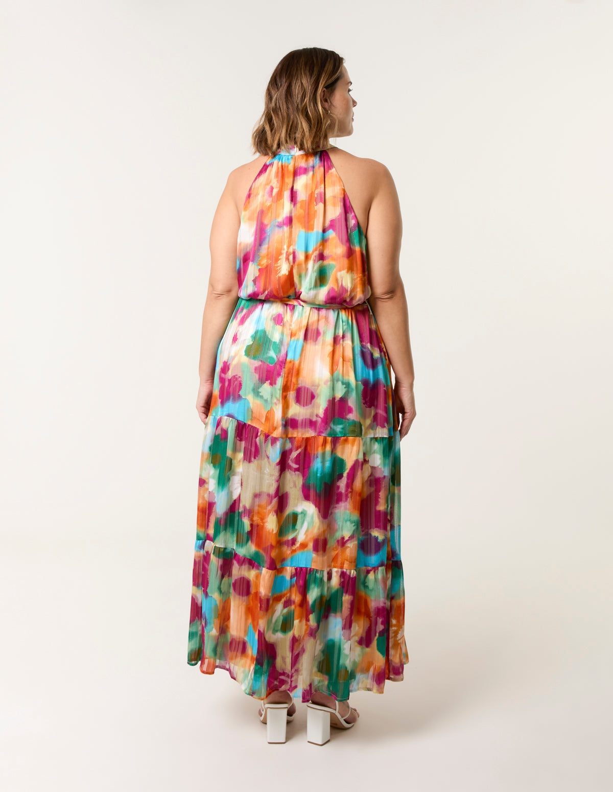Curve Halterneck Midi Dress