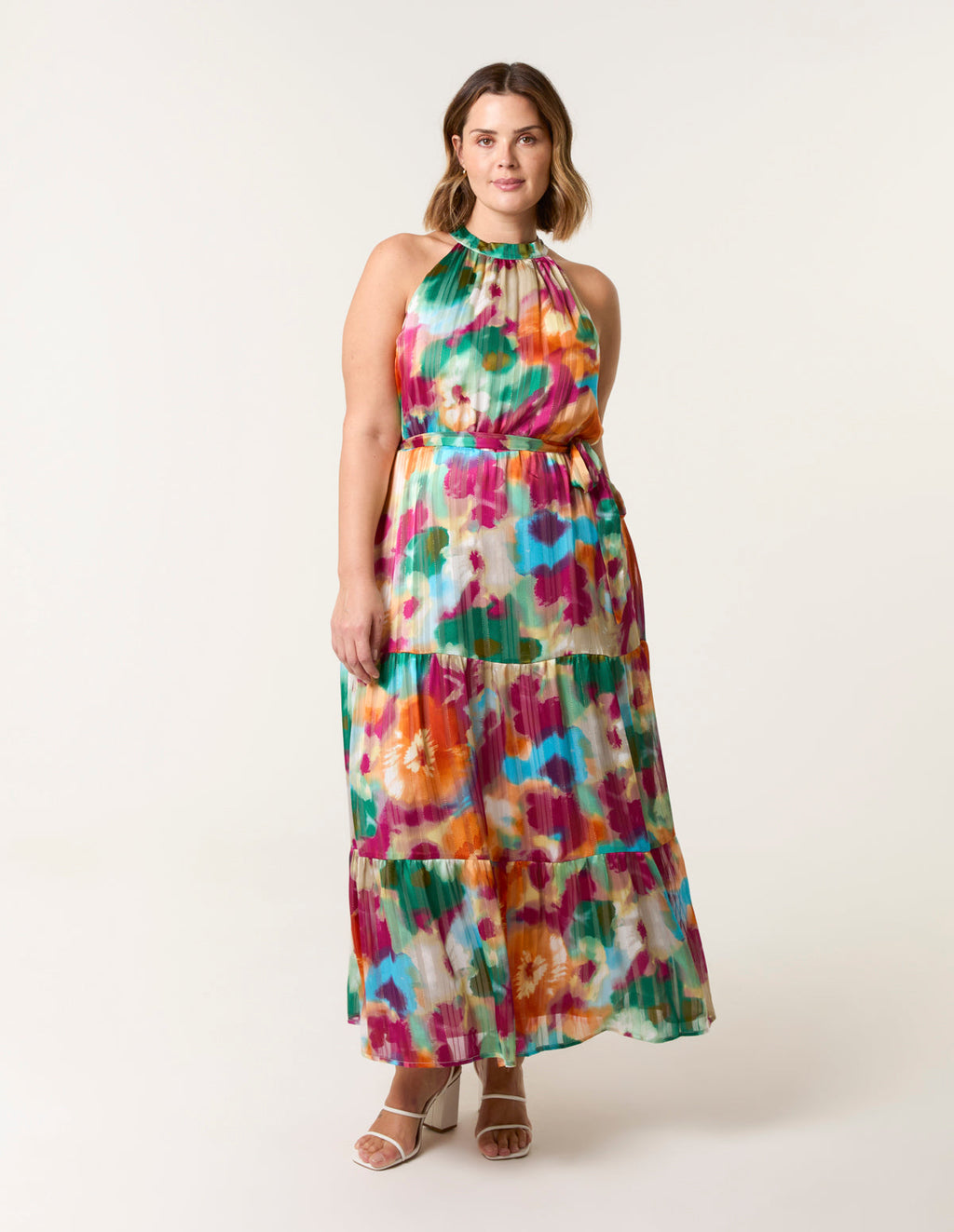 Curve Halterneck Midi Dress